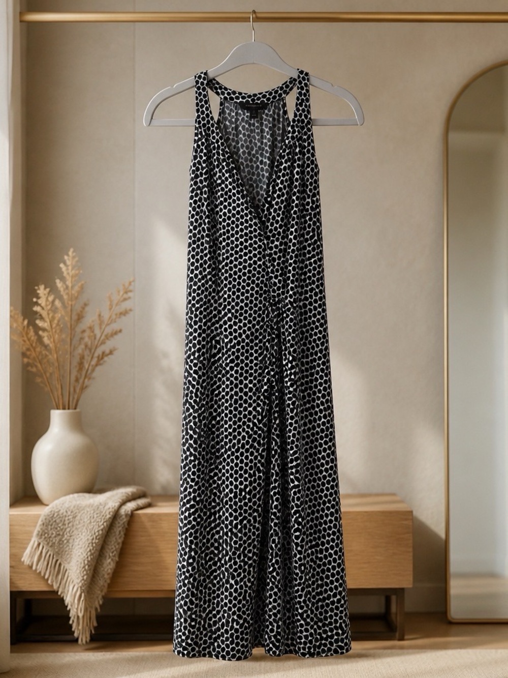 Banana Republic Sleeveless Geometric Print Dress Womens size S